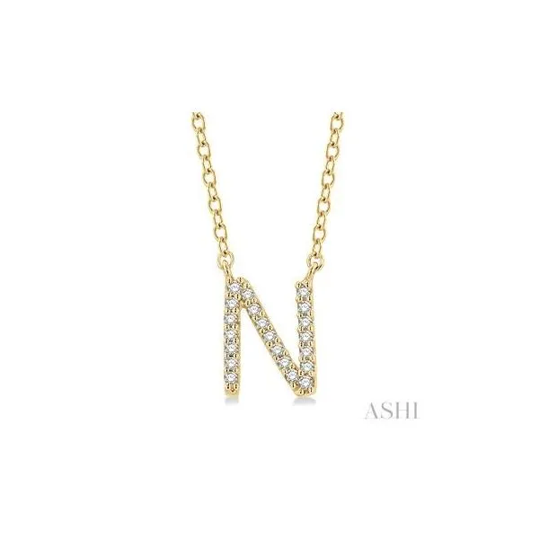 'N' Initial Diamond Pendant Barnett Jewelers Jacksonville, FL
