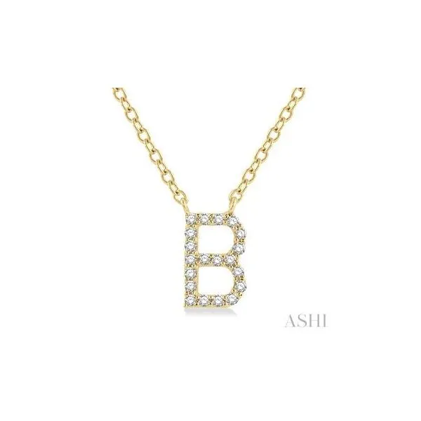 'B' Initial Diamond Pendant Barnett Jewelers Jacksonville, FL