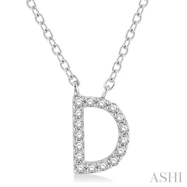 'D' Initial Diamond Pendant Barnett Jewelers Jacksonville, FL