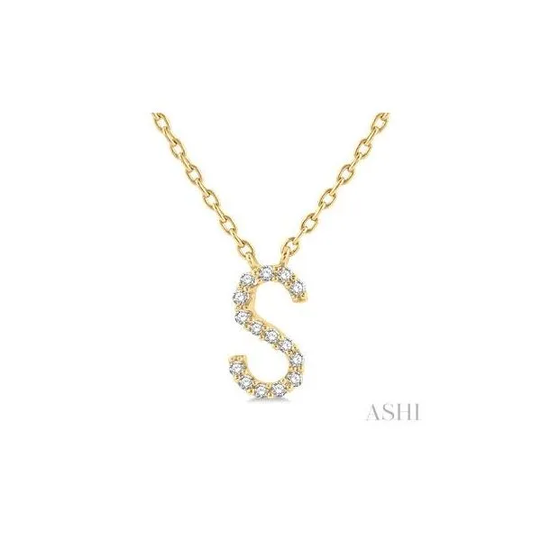 'S' Initial Diamond Pendant Barnett Jewelers Jacksonville, FL