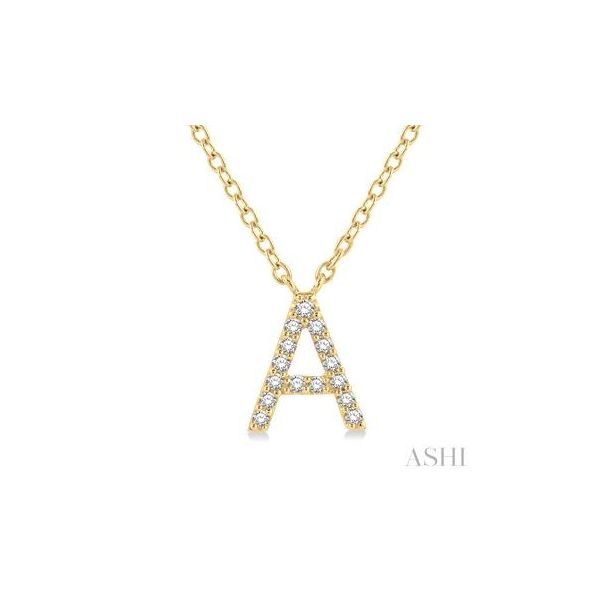 'A' Initial Diamond Pendant Barnett Jewelers Jacksonville, FL