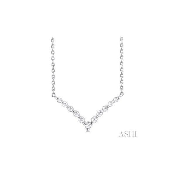 Diamond Chevron Necklace Barnett Jewelers Jacksonville, FL