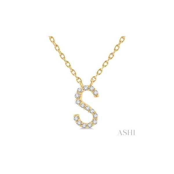 'S' Initial Diamond Pendant Barnett Jewelers Jacksonville, FL