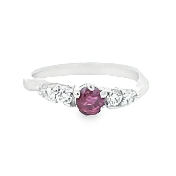 ESTATE Ruby & Diamond Platinum Ring Barnett Jewelers Jacksonville, FL