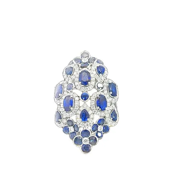 Diamond and Sapphire Runway Ring Barnett Jewelers Jacksonville, FL