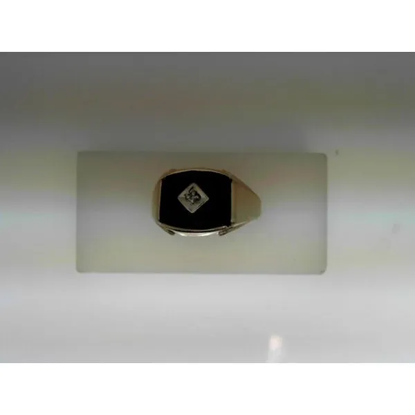 Estate 14 Karat Yellow Gold Black Onyx Ring Barnett Jewelers Jacksonville, FL