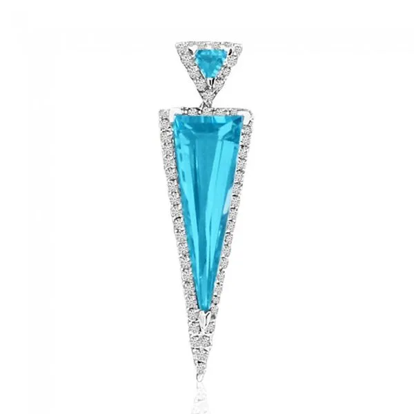 Blue Topaz and Diamond Fashion Pendant Barnett Jewelers Jacksonville, FL