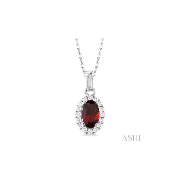 White Gold Ruby Pendant Barnett Jewelers Jacksonville, FL