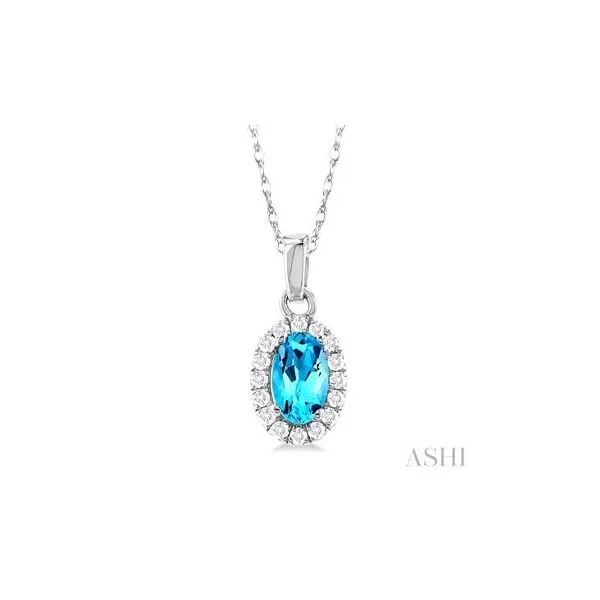 Blue Topaz Pendant Barnett Jewelers Jacksonville, FL