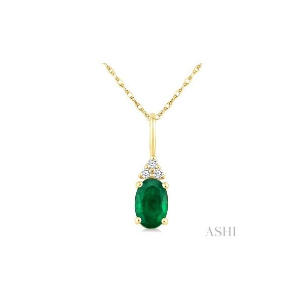 Emerald & Diamond Necklace Barnett Jewelers Jacksonville, FL