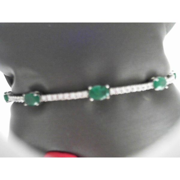 Emerald And Diamond Bracelet Barnett Jewelers Jacksonville, FL