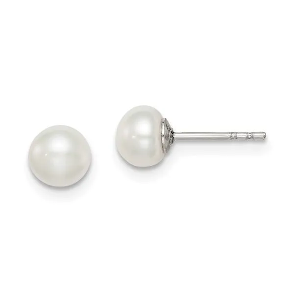 5mm Silver Pearl Studs Barnett Jewelers Jacksonville, FL