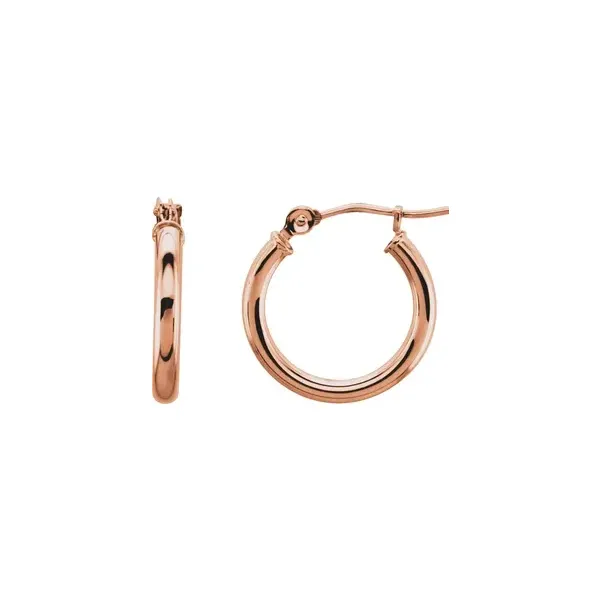 14K Rose Gold Huggie Hoop Earrings Barnett Jewelers Jacksonville, FL