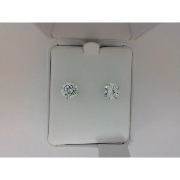 2CT Cubic Zirconia Studs Image 2 Barnett Jewelers Jacksonville, FL
