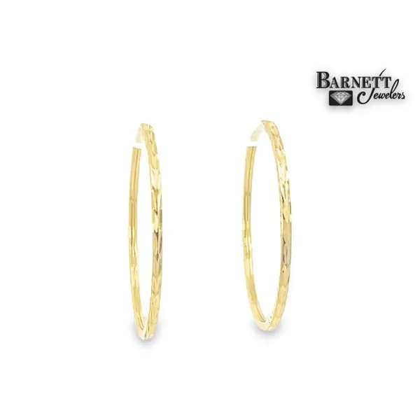 Diamond Cut Hoops Barnett Jewelers Jacksonville, FL
