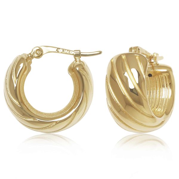 Chunky Swirl Hoop Barnett Jewelers Jacksonville, FL