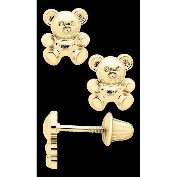 Kiddie Kraft Teddy Bear Earrings Barnett Jewelers Jacksonville, FL