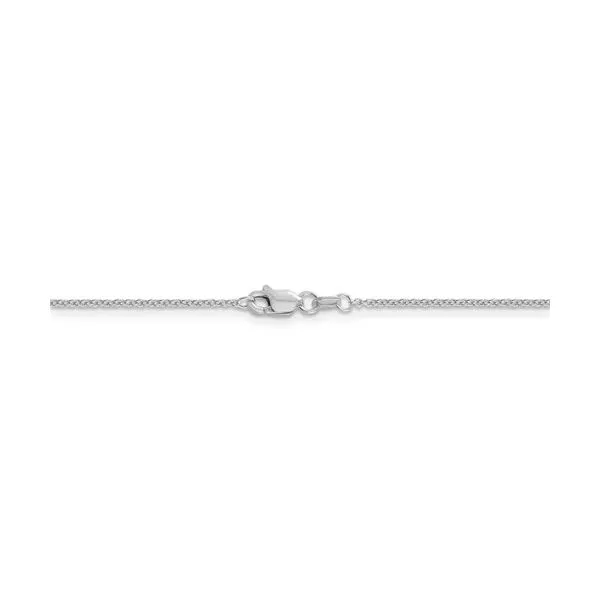 14K White Gold Cable Chain Image 3 Barnett Jewelers Jacksonville, FL