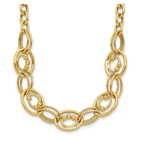 Gold Fancy Link Necklace Barnett Jewelers Jacksonville, FL