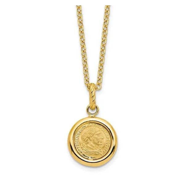 Gold Coin Necklace Barnett Jewelers Jacksonville, FL