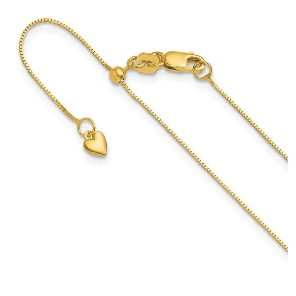 Adjustable Yellow Gold Box Chain Barnett Jewelers Jacksonville, FL
