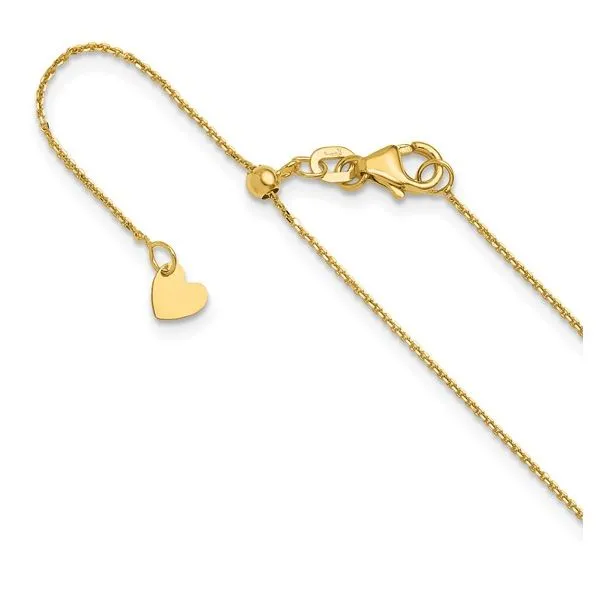 10K Yellow Gold Adjustable Chain Barnett Jewelers Jacksonville, FL