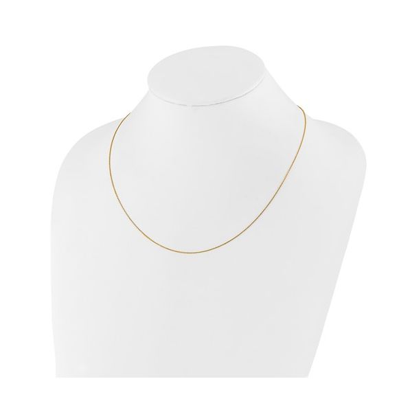 10K Yellow Gold Adjustable Chain Image 3 Barnett Jewelers Jacksonville, FL