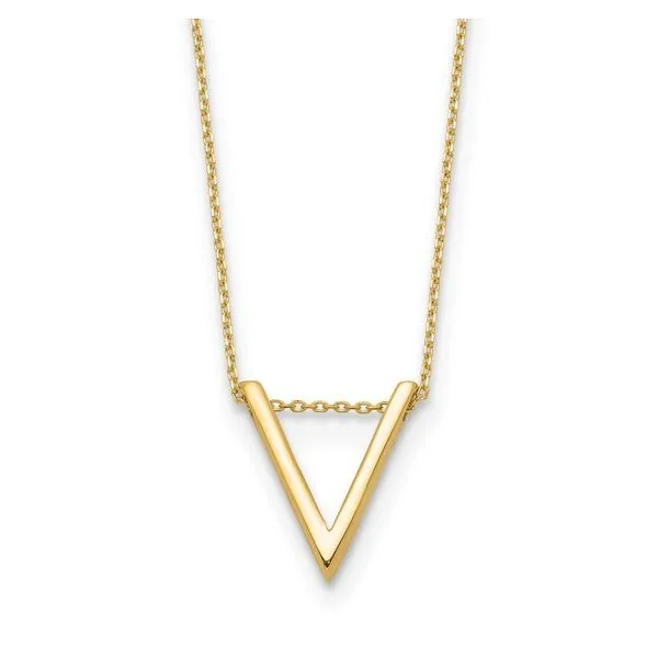 Gold V Necklace Barnett Jewelers Jacksonville, FL