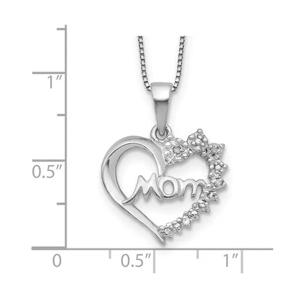 Quality Gold Diamond Mom Necklace 001 605 00905 SS Barnett