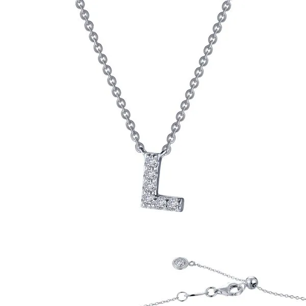 Letter L Pendant Necklace Barnett Jewelers Jacksonville, FL