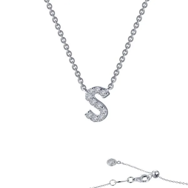 Letter S Pendant Necklace Barnett Jewelers Jacksonville, FL