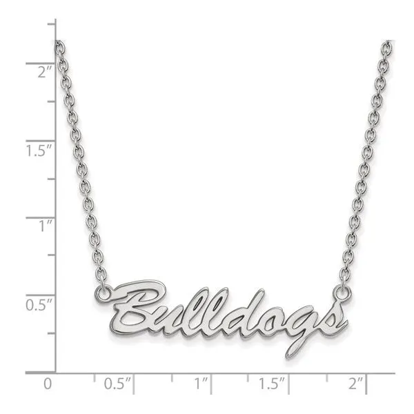 GEORGIA BULLDOG SCRIPT NECKLACE Image 2 Barnett Jewelers Jacksonville, FL