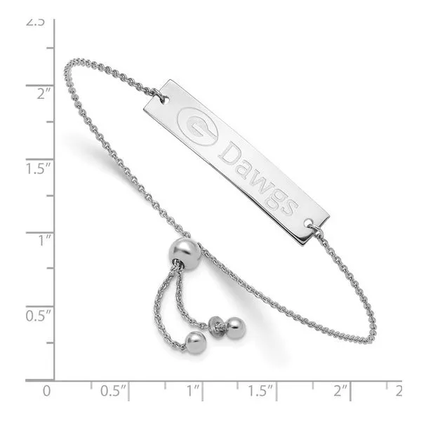 UNIVERSITY OF GEORGIA BAR BRACELET Image 3 Barnett Jewelers Jacksonville, FL