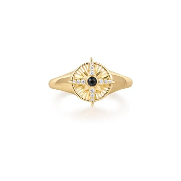 Gold Star Signet Ring Barnett Jewelers Jacksonville, FL