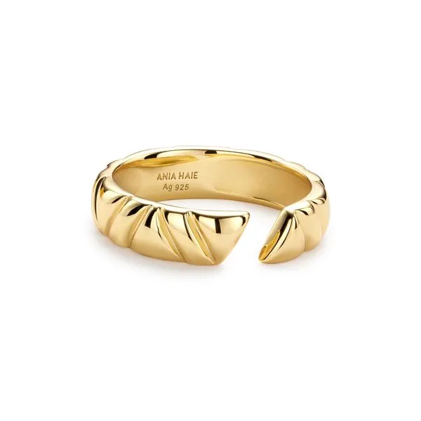 Gold Irregular Twill Adjustable Ring Barnett Jewelers Jacksonville, FL