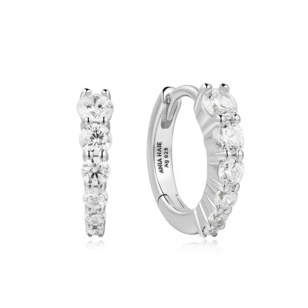 Silver Gradient Pav? Huggies Barnett Jewelers Jacksonville, FL
