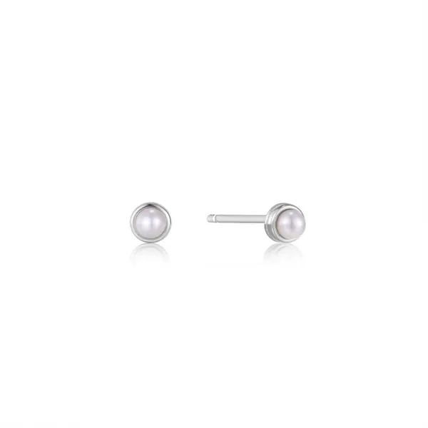Pearl Cabochon Stud Earrings Barnett Jewelers Jacksonville, FL