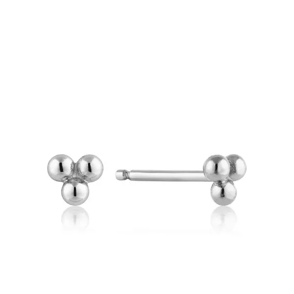 Modern Triple Ball Stud Earrings Barnett Jewelers Jacksonville, FL