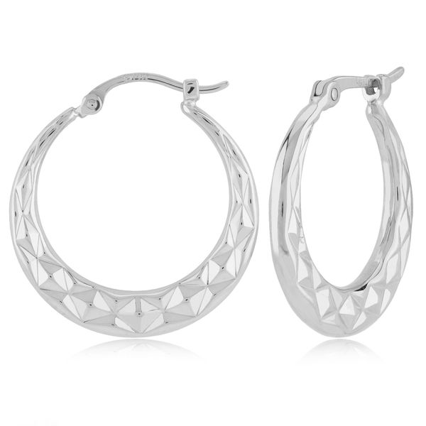 Diamond Cut Hoop Barnett Jewelers Jacksonville, FL