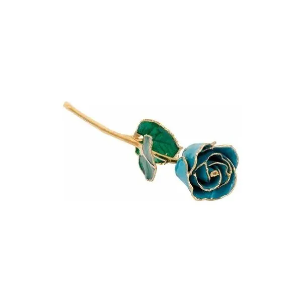 24K Gold Plated Aquamarine Rose Barnett Jewelers Jacksonville, FL