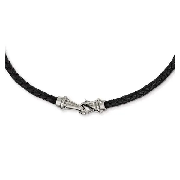 Leather Necklace Image 2 Barnett Jewelers Jacksonville, FL