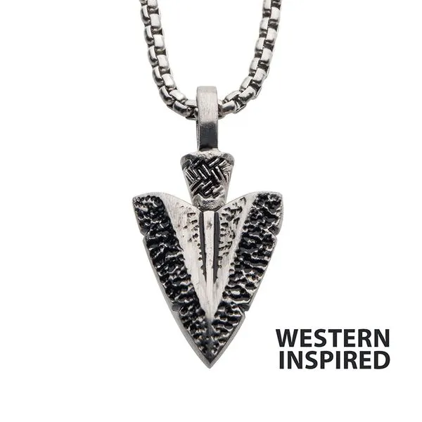 Arrowhead Pendant With Box Chain Barnett Jewelers Jacksonville, FL
