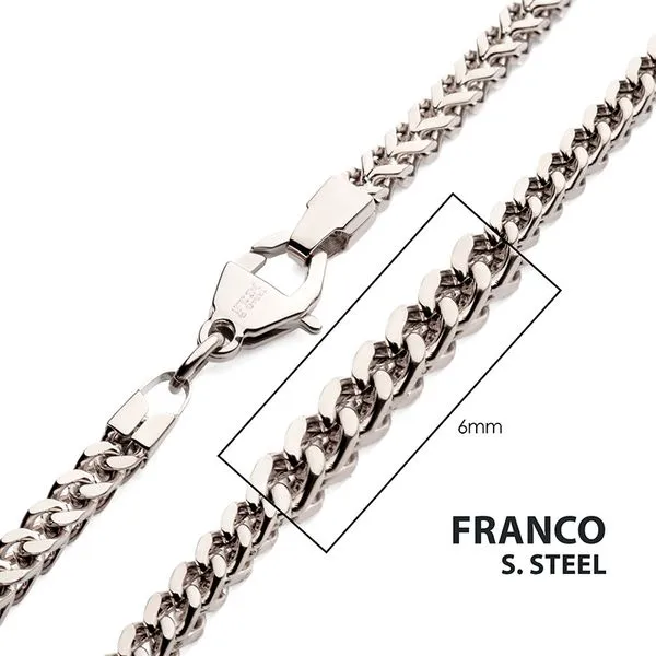 Stainless Steel 6mm Franco Chain Barnett Jewelers Jacksonville, FL