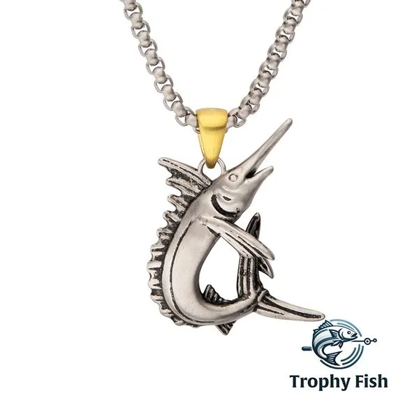 Steel Marlin Pendant Barnett Jewelers Jacksonville, FL