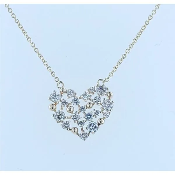 Diamond Necklace 00116500981 14KY Diamond Pendants Barron's Fine