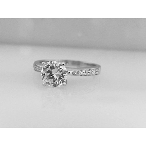 14KW 0.94tw Diamond Halo Engagement Ring Barthau Jewellers Stouffville, ON