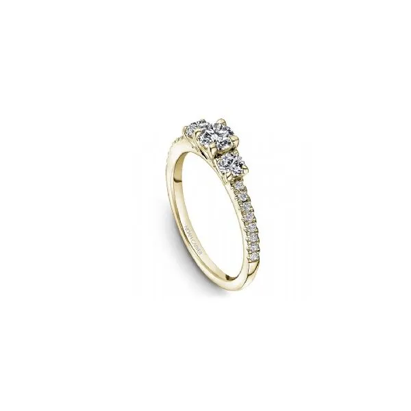 14K Yellow Gold 0.77tw Diamond 3Stone Engagement Ring Image 2 Barthau Jewellers Stouffville, ON
