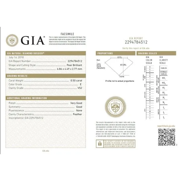 18KW 0.58tw Canadian Diamond Engagement Ring Image 2 Barthau Jewellers Stouffville, ON
