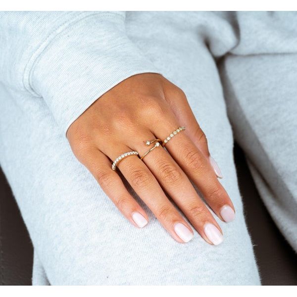 14K White Gold 0.50tw Semi Eternity Diamond Ring Image 2 Barthau Jewellers Stouffville, ON