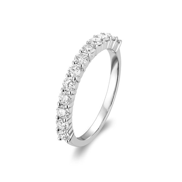 14K White Gold 0.66tw Semi Eternity Diamond Ring Barthau Jewellers Stouffville, ON